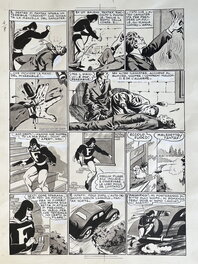 Chott - FANTAX CONTRE L’HOMME QUI TERRORISAIT NEW-YORK : PLANCHE ORIGINALE DE FIN N°8 (TOME 4) - Planche originale
