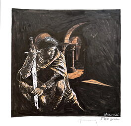 Christophe Chabouté - Chabouté - Hommage aux Tours de Bois Maury, tome 3 - Illustration originale