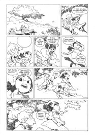Cyrille Pomès - Cyrille Pomès. Les enfants de Chatom p. 16 - Planche originale