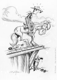 Gil Formosa - Lucky LUKE - Pont - Planche originale