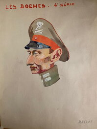 Armand Frans Karel Maclot - Armand Maclot, caricature représentant Le Kronprinz Guillaume de Prusse. - Original Illustration