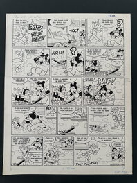Jacques Nicolaou - Placid et Muzo "Plus Vrai que Nature" PIF N°850 Vaillant - Planche originale