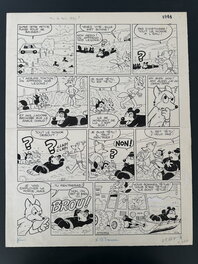 Jacques Nicolaou - Placid et Muzo "Tu te tais, Têtu?" PIF N°887 Vaillant - Planche originale