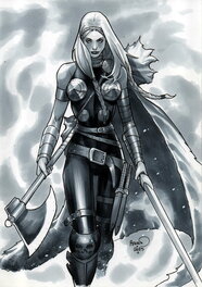 Paul Renaud - Valkyrie - Illustration originale