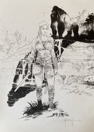 Afif Ben Hamida - Le Royaume D'Ymir - Hedda - Khong - Original Illustration