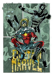 Philippe Bringel - Captain Marvel ( l'original) - Illustration originale