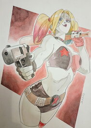 Vincenzo Cucca - Harley Quinn - Illustration originale