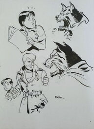 Félix Meynet - Ric Hochet - Original Illustration