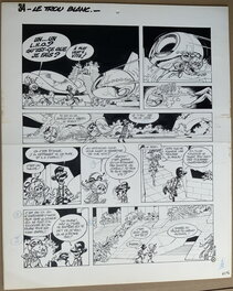 Le trou blanc, planche 34 encre de Chine, pinceau
