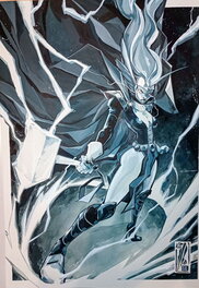 Alberto Locatelli - Storm Goddess of thunder - Illustration originale