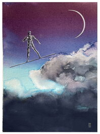 Alex Maleev - Alex Maleev - Silver Surfer Illustration - Original Illustration