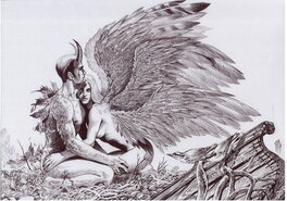 Philippe Bringel - L'ange déchu - Original Illustration