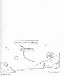 Dédicace sur l'album L'ombre des pins
