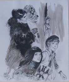 René Follet - Mata HARI - Original Illustration