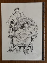 François Boucq - 2015 - Boucq - Superdupont de père en fils - Illustration originale