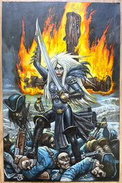 Simon Bisley - Bisley - Painting Jeanne d'Arc - Comic Strip