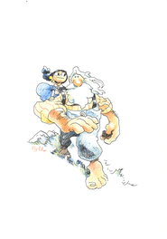 Cyrille Pomès - Cyrille Pomès - Les enfants de Chatom - Illustration originale