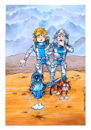 Jacek Skrzydlewski - La planète des robots - Illustration originale