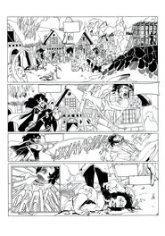 Philippe Bringel - Planche 10 N&B de Jad-Kan " L'Ombre du Yornak" - Comic Strip
