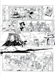 Philippe Bringel - Planche 11 N&B de Jad-Kan " L'Ombre du Yornak" - Comic Strip