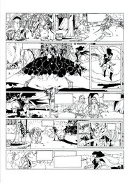 Philippe Bringel - Planche 12 N&B de Jad-Kan " L'Ombre du Yornak" - Comic Strip