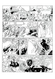 Philippe Bringel - Planche 15 N&B de Jad-Kan " L'Ombre du Yornak" - Comic Strip