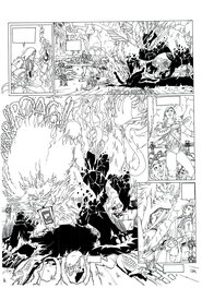 Philippe Bringel - Planche 16 N&B de Jad-Kan " L'Ombre du Yornak" - Comic Strip