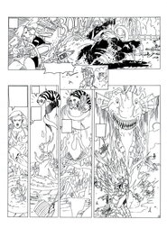 Philippe Bringel - Planche 18 N&B de Jad-Kan " L'Ombre du Yornak" - Comic Strip