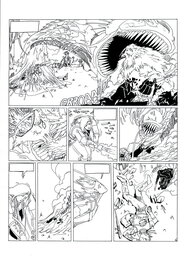 Philippe Bringel - Planche 19 N&B de Jad-Kan " L'Ombre du Yornak" - Comic Strip
