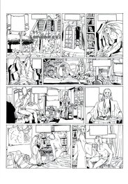 Planche 22 N&B de Jad-Kan " L'Ombre du Yornak"