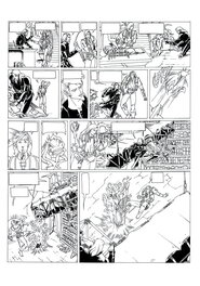 Philippe Bringel - Planche 27 N&B de Jad-Kan " L'Ombre du Yornak" - Comic Strip