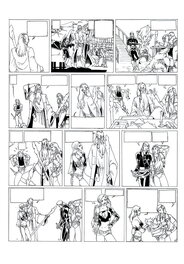 Philippe Bringel - Planche 28 N&B de Jad-Kan " L'Ombre du Yornak" - Comic Strip