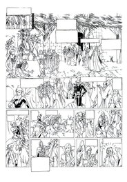 Philippe Bringel - Planche 29 N&B de Jad-Kan " L'Ombre du Yornak" - Comic Strip