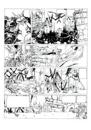 Philippe Bringel - Planche 33 N&B de Jad-Kan " L'Ombre du Yornak" - Comic Strip