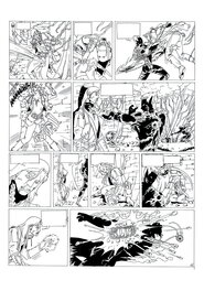 Philippe Bringel - Planche 37 N&B de Jad-Kan " L'Ombre du Yornak" - Comic Strip