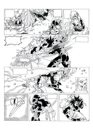 Philippe Bringel - Planche 39 N&B de Jad-Kan " L'Ombre du Yornak" - Comic Strip