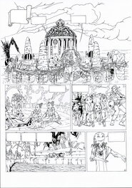 Philippe Bringel - Planche 41 N&B de Jad-Kan " L'Ombre du Yornak" - Comic Strip