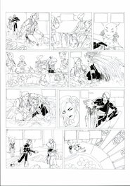Philippe Bringel - Planche 43 N&B de Jad-Kan " L'Ombre du Yornak" - Comic Strip