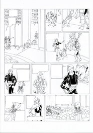 Philippe Bringel - Planche 44 N&B de Jad-Kan " L'Ombre du Yornak" - Comic Strip