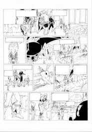 Philippe Bringel - Planche 45 N&B de Jad-Kan " L'Ombre du Yornak" - Comic Strip