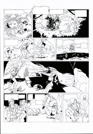 Philippe Bringel - Planche 48 N&B de Jad-Kan " L'Ombre du Yornak" - Comic Strip