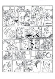 Philippe Bringel - Planche 6 N&B de Jad-Kan " L'Ombre du Yornak" - Planche originale