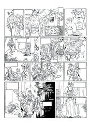 Philippe Bringel - Planche 7 N&B de Jad-Kan " L'Ombre du Yornak" - Planche originale