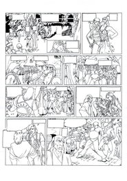 Philippe Bringel - Planche 8 N&B de Jad-Kan " L'Ombre du Yornak" - Planche originale