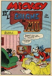 Première page de l'histoire en couleurs parue dans Mickey Parade Première page de l'histoire en couleurs parue dans Mickey Parade