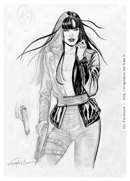 Gil Formosa - Lady X wip - Planche originale