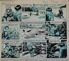 Renato Polese - Il piccolo esquimese  - Parution dans le n°23 de 1951 de Il Vittorioso - Planche originale