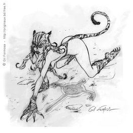 Gil Formosa - Amazone 3 - Planche originale