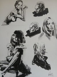 Sébastien Göethals - Dessins recherche de personnages - Œuvre originale