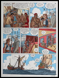 André Juillard - 7 vies de l'épervier - 2eme époque - Planche originale